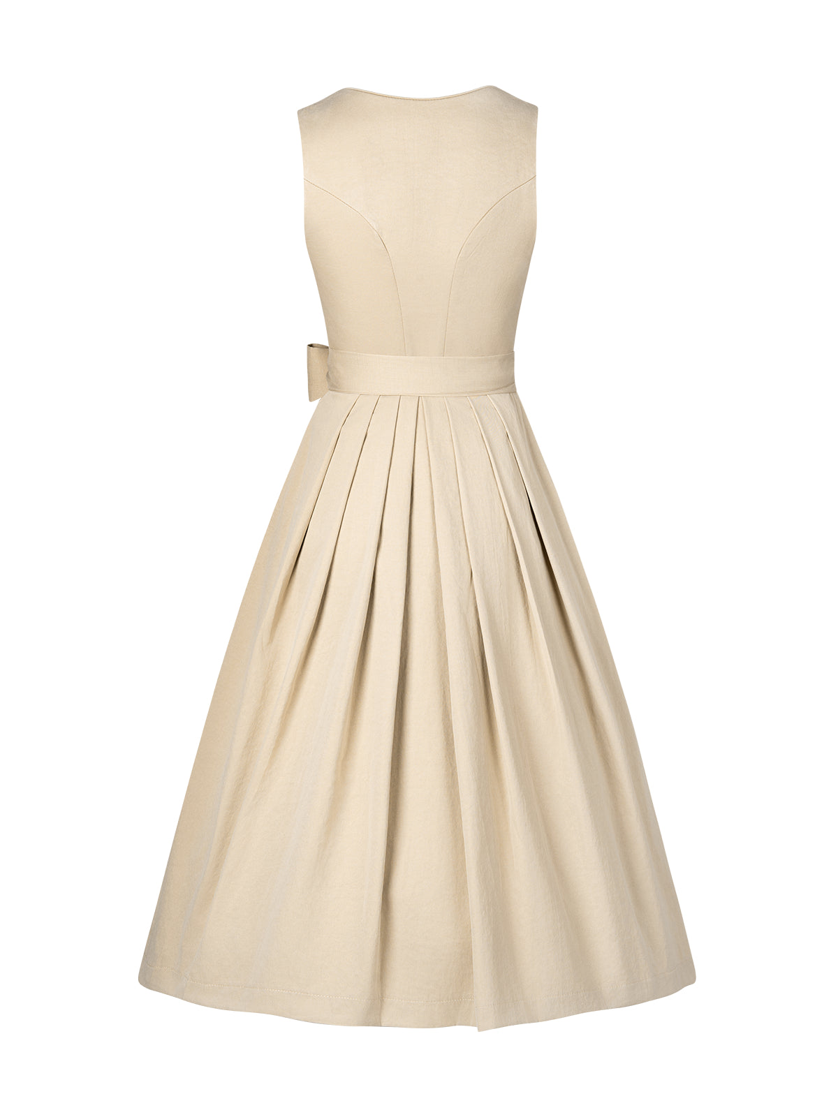 Beige Herz-Ausschnitt Dirndl Andrina